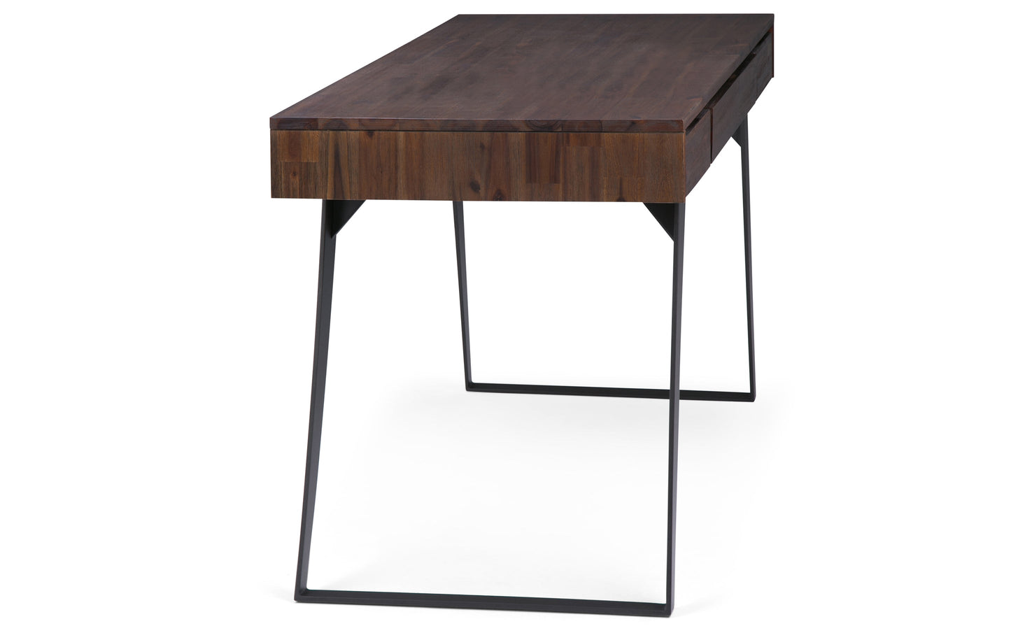 Distressed Charcoal Brown Acacia | Lowry Desk