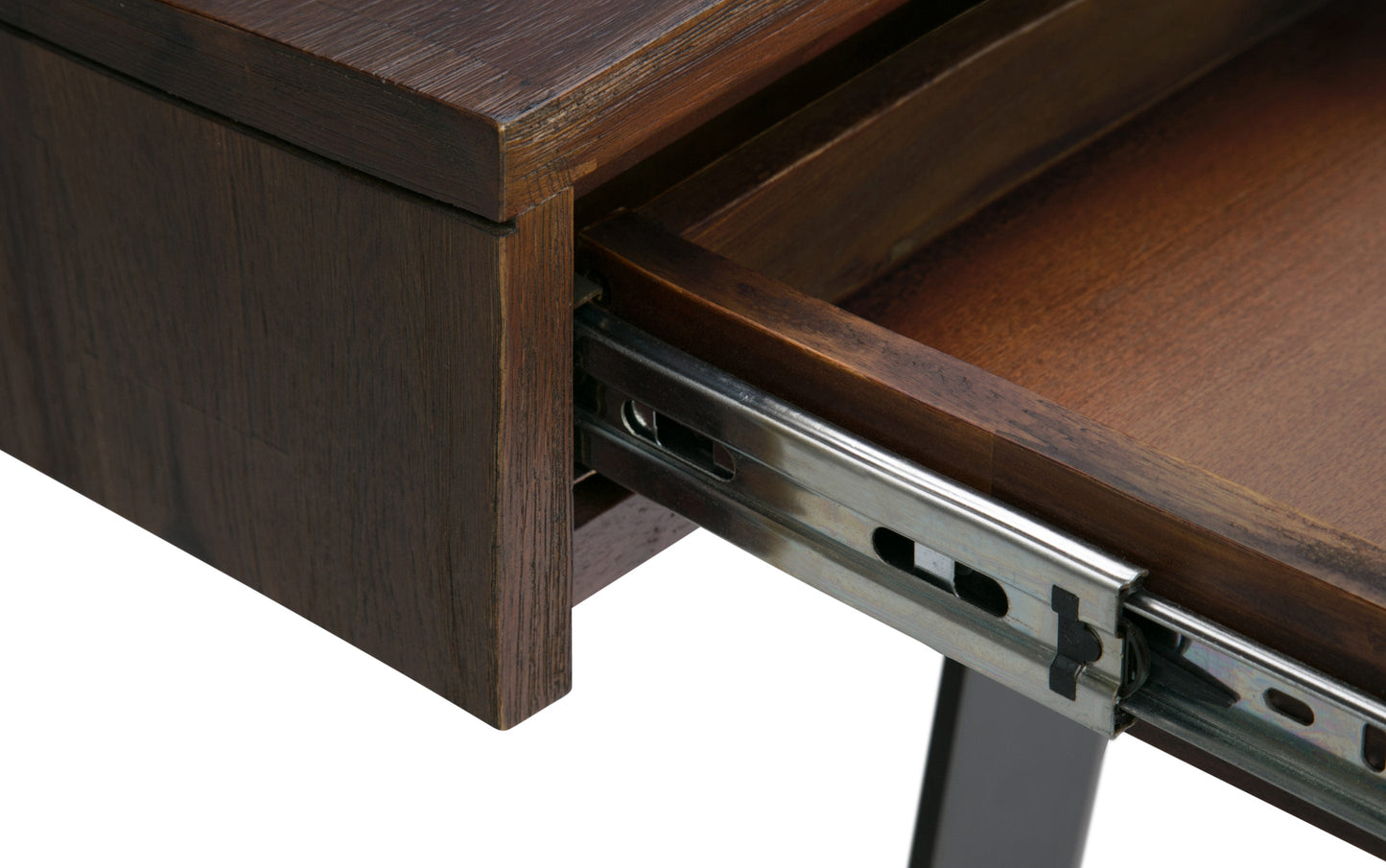 Distressed Charcoal Brown Acacia | Lowry Desk