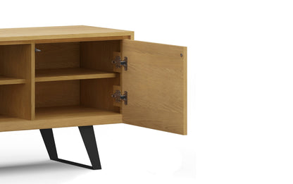 Oak Oak | Lowry Solid Acacia Wood Wide TV Media Stand For TVs up to 70 Inches