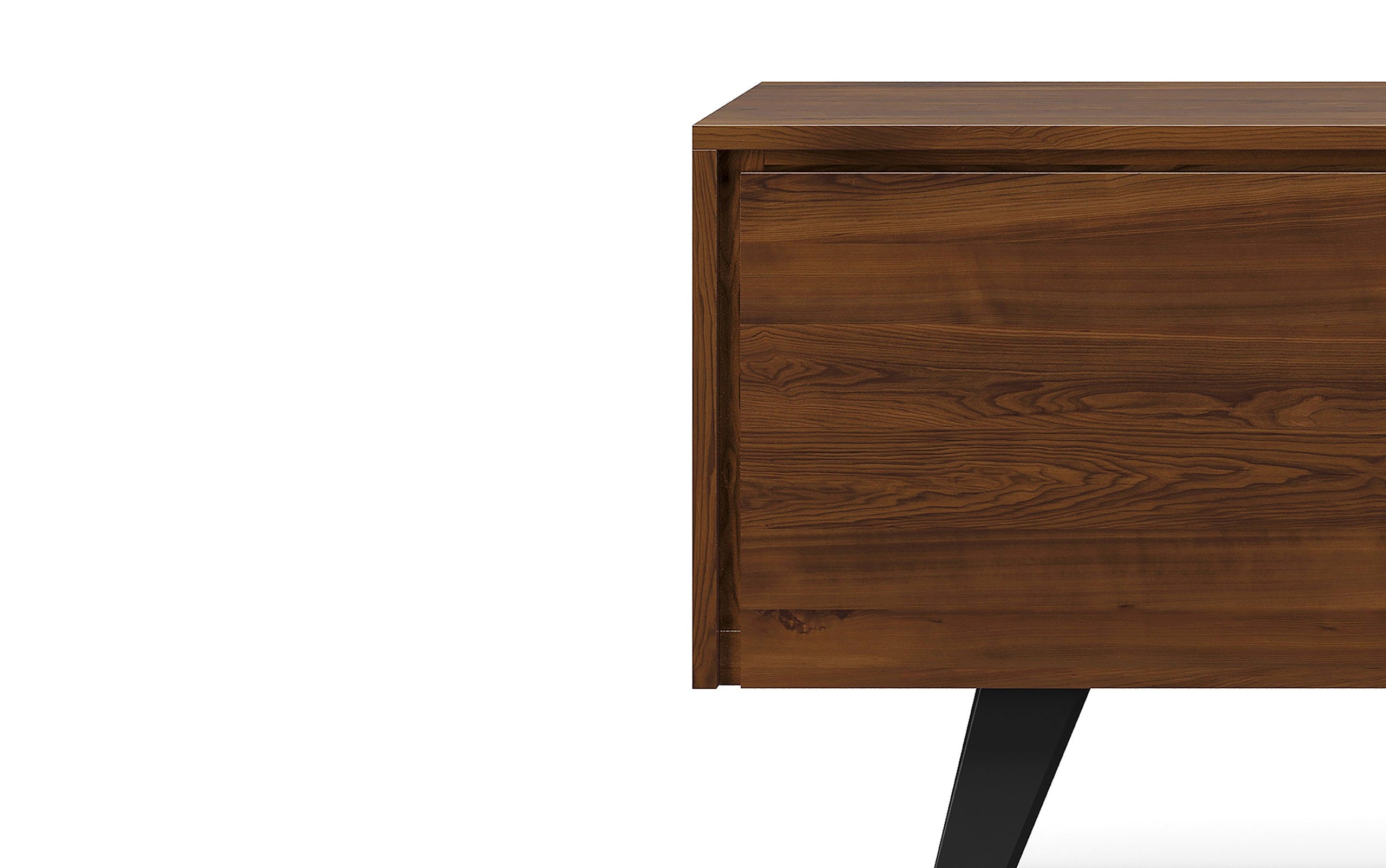 Walnut Walnut | Lowry Solid Acacia Wood Wide TV Media Stand For TVs up to 70 Inches