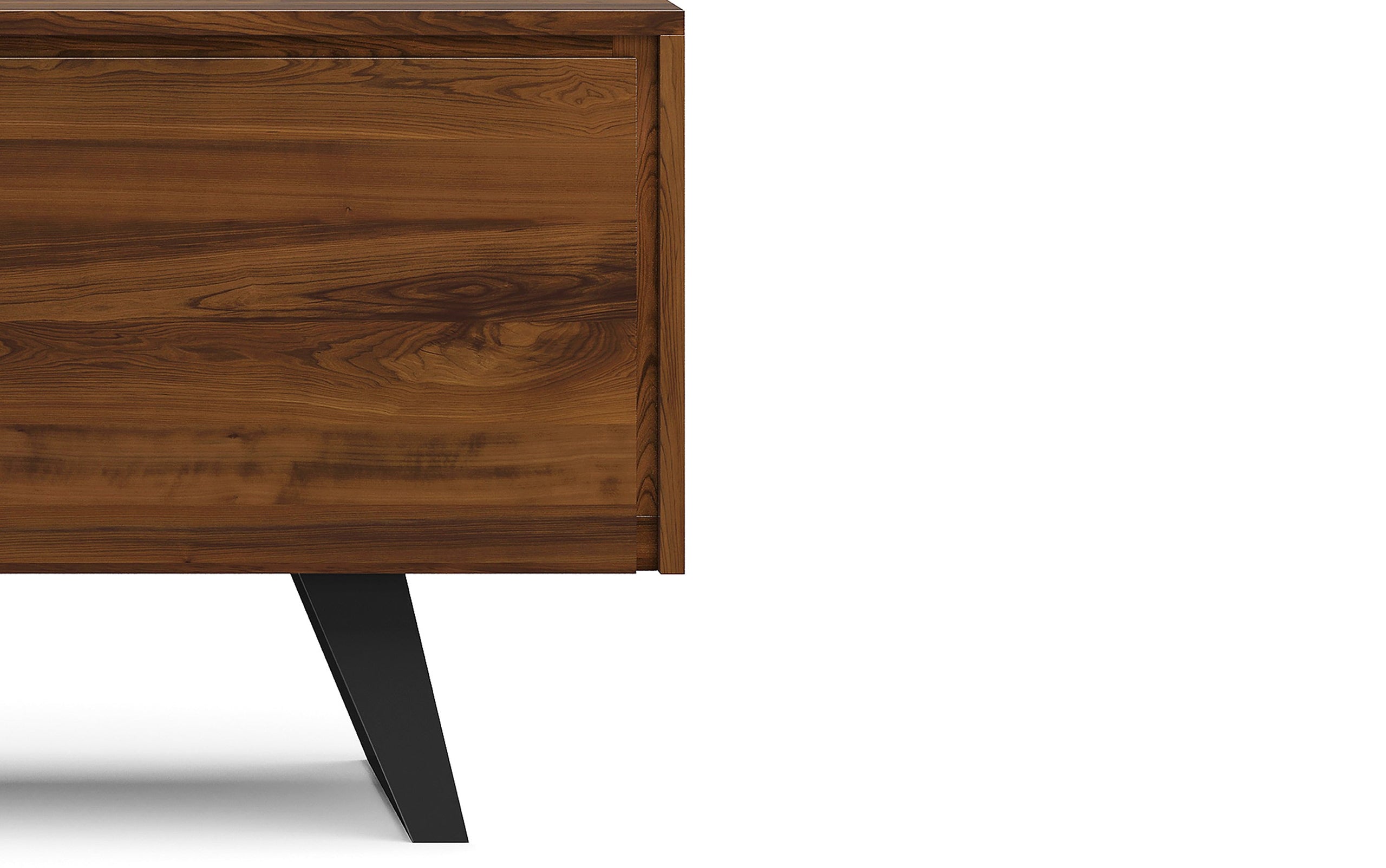 Walnut Walnut | Lowry Solid Acacia Wood Wide TV Media Stand For TVs up to 70 Inches