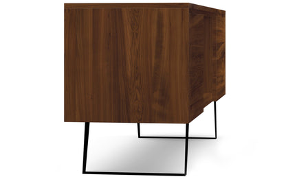 Walnut Walnut | Lowry Solid Acacia Wood Wide TV Media Stand For TVs up to 70 Inches