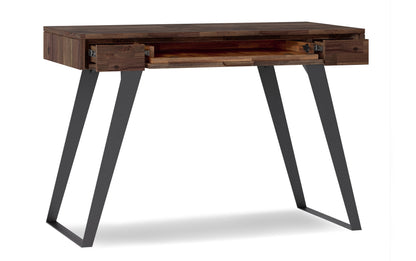 Distressed Charcoal Brown | Lowry Small Desk