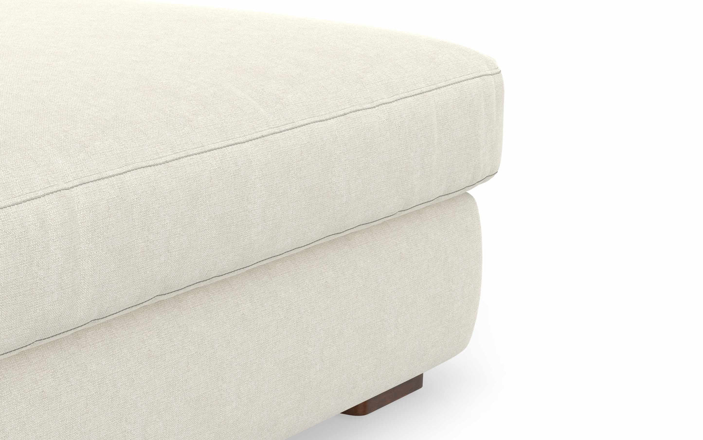 Cream Performance Fabric | Charlie Deep Seater Left Sectional