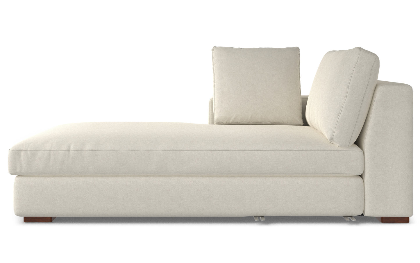 Cream Performance Fabric | Charlie Deep Seater Left Sectional