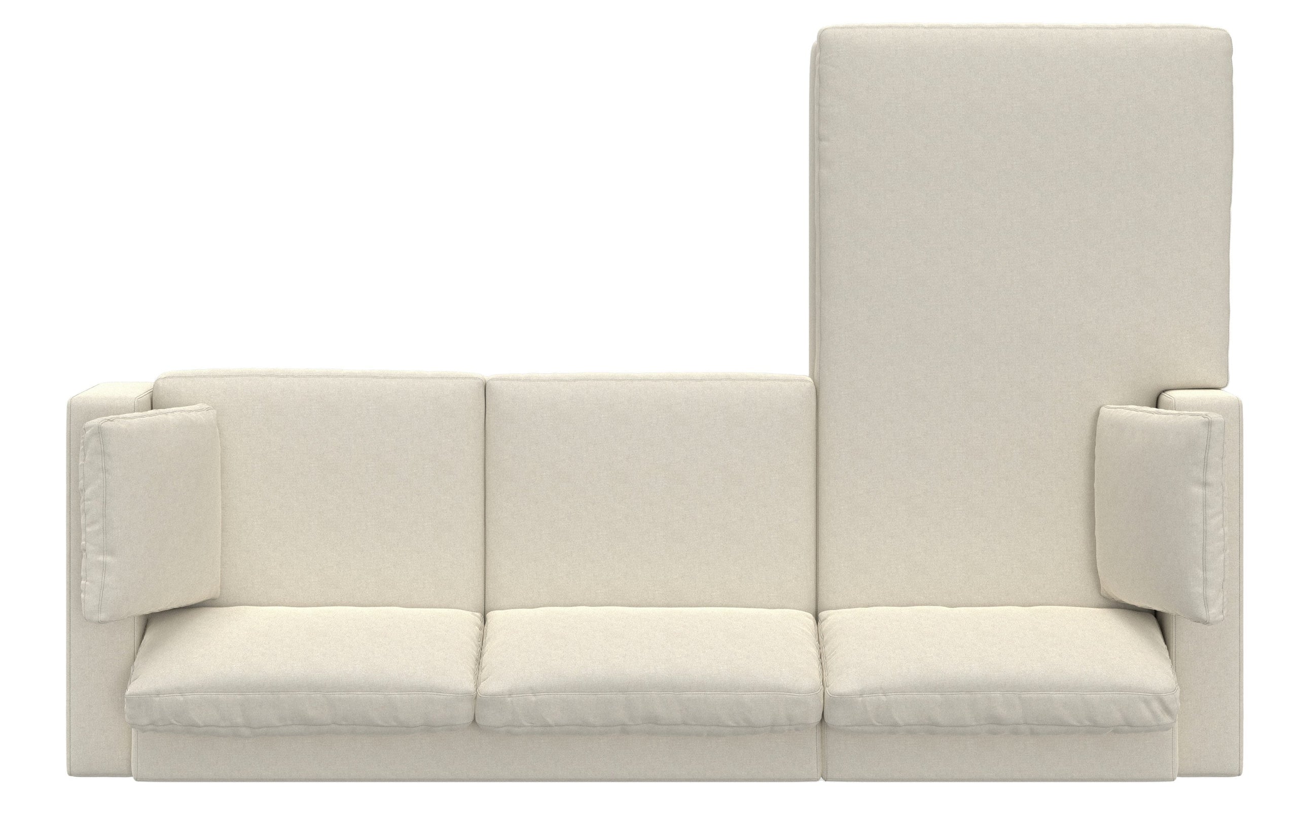 Cream Performance Fabric | Charlie Deep Seater Left Sectional