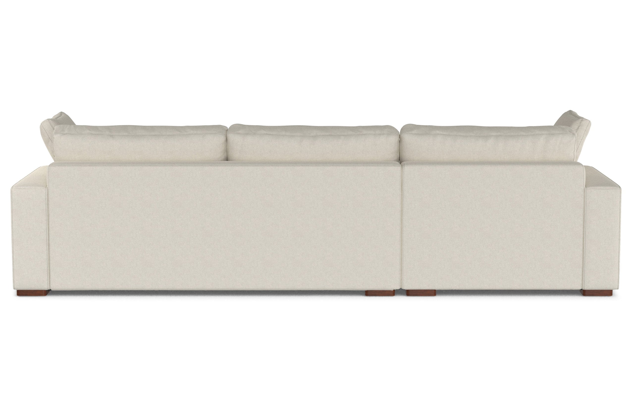 Cream Performance Fabric | Charlie Deep Seater Left Sectional