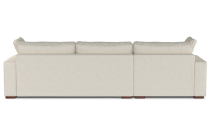 Cream Performance Fabric | Charlie Deep Seater Left Sectional