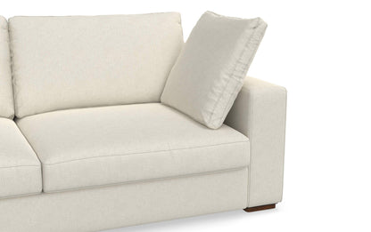 Cream Performance Fabric | Charlie Deep Seater Left Sectional