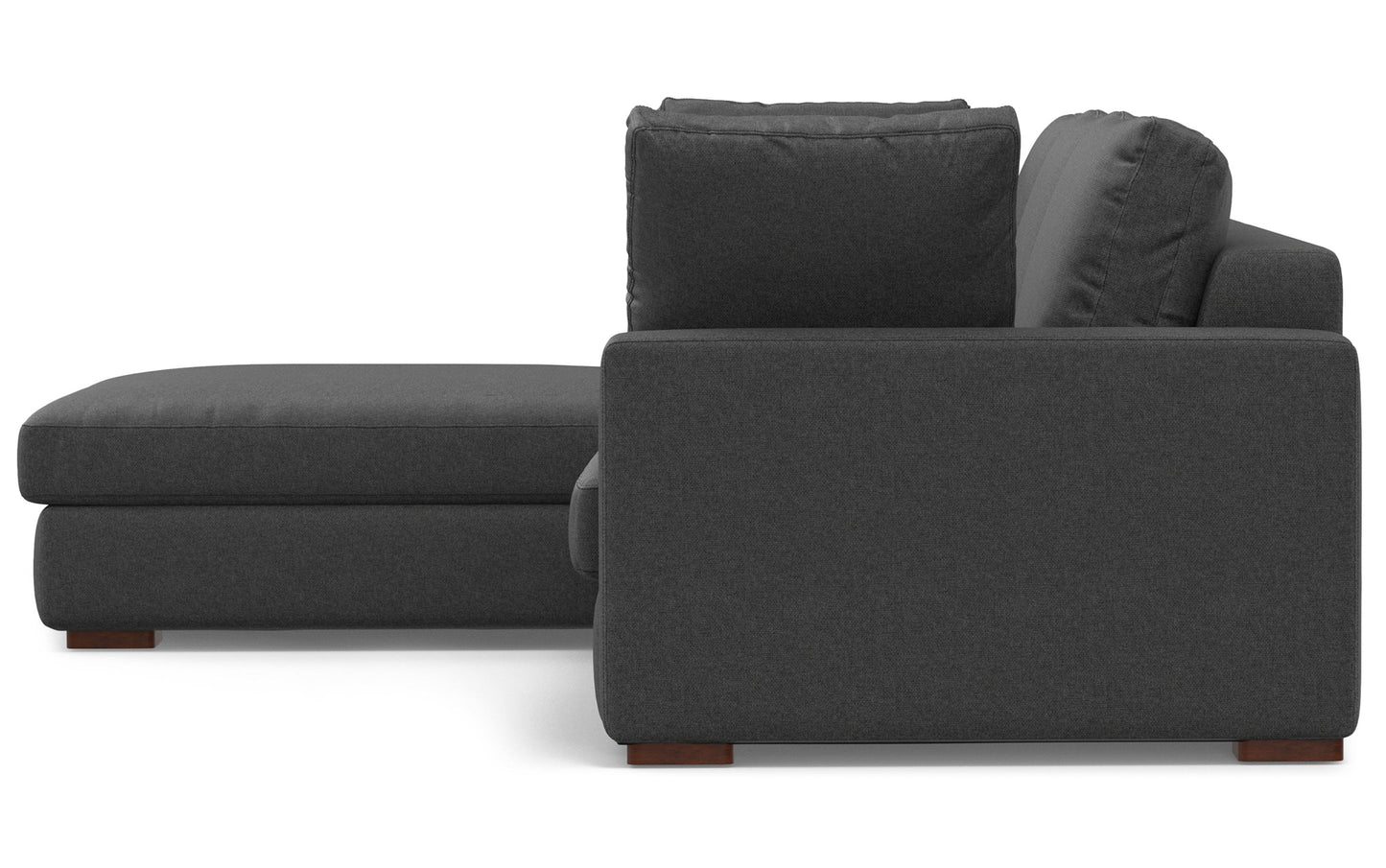 Pebble Grey Performance Fabric | Charlie Deep Seater Left Sectional