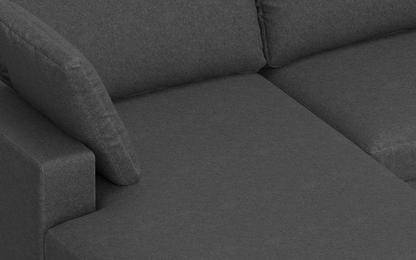 Pebble Grey Performance Fabric | Charlie Deep Seater Left Sectional