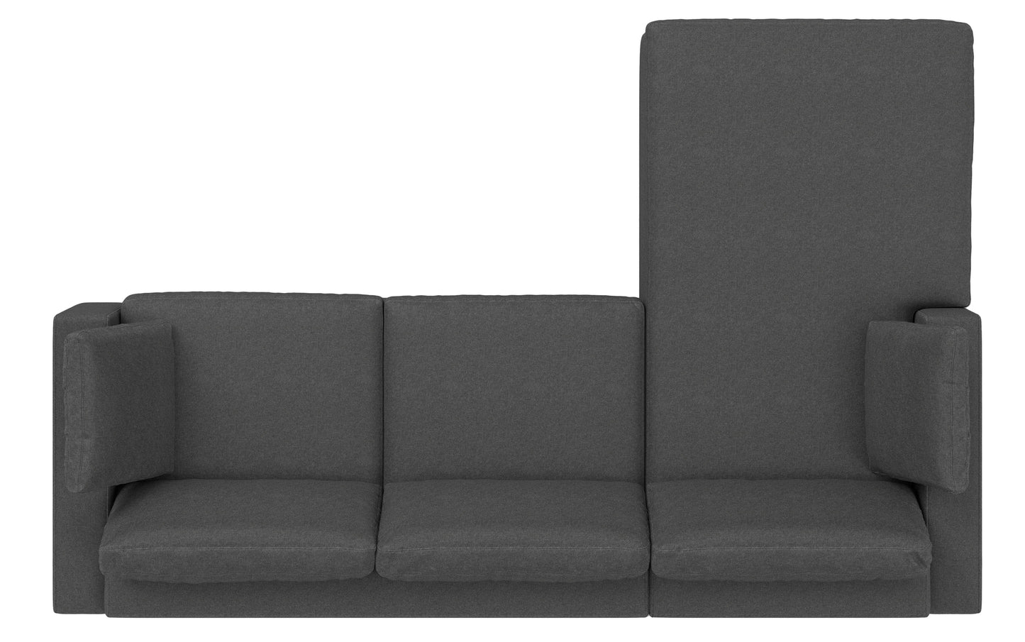 Pebble Grey Performance Fabric | Charlie Deep Seater Left Sectional