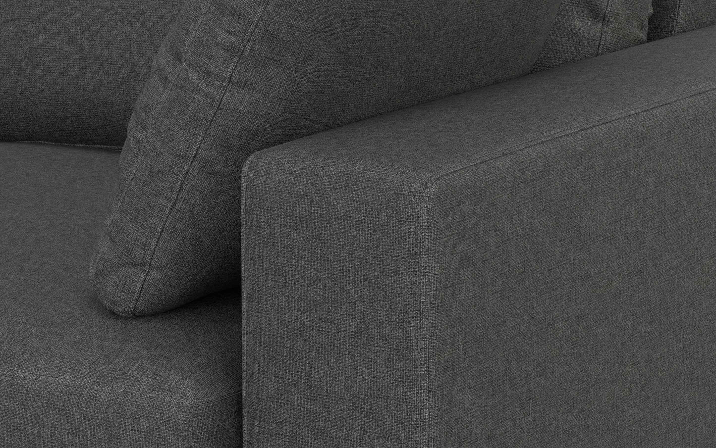 Pebble Grey Performance Fabric | Charlie Deep Seater Left Sectional