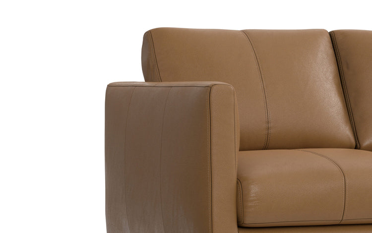 Stevens 60 inch Loveseat in Genuine Leather