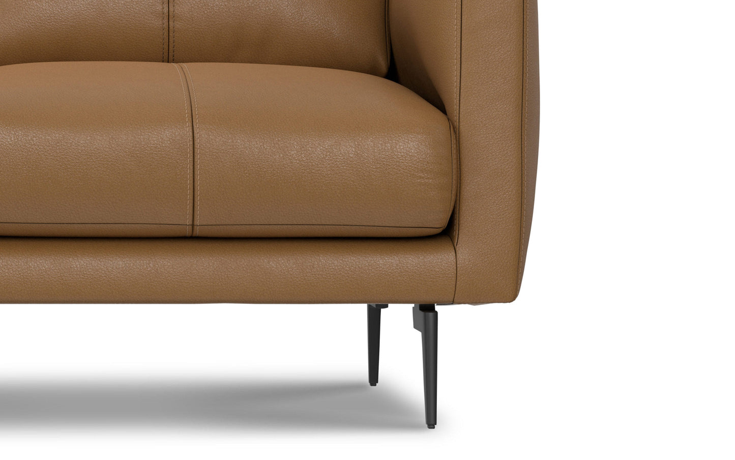 Stevens 60 inch Loveseat in Genuine Leather