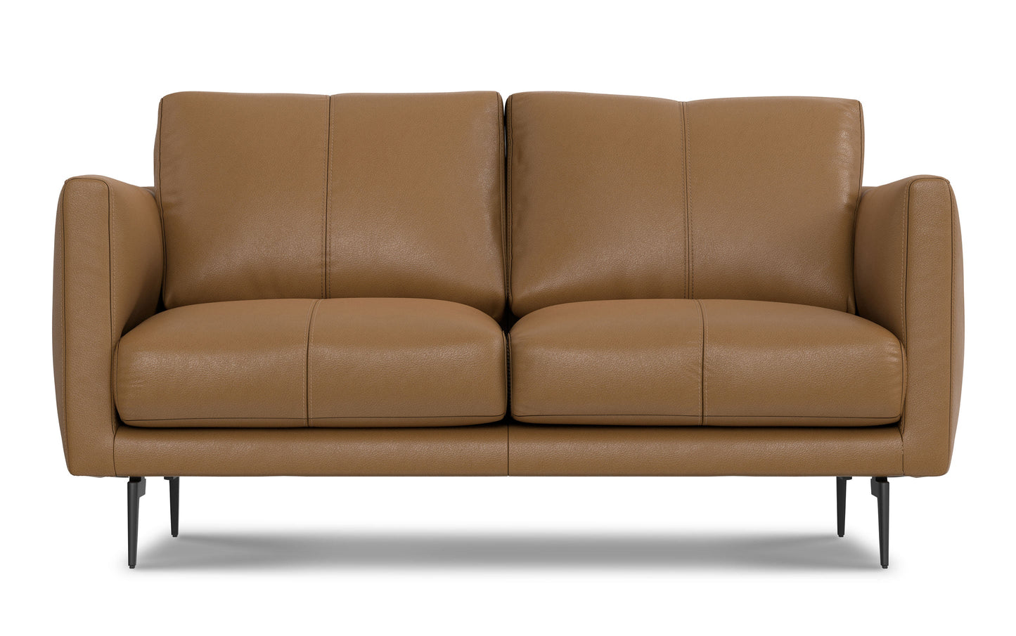 Stevens 60 inch Loveseat in Genuine Leather