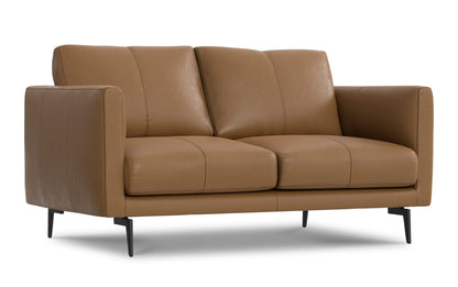 Stevens 60 inch Loveseat in Genuine Leather