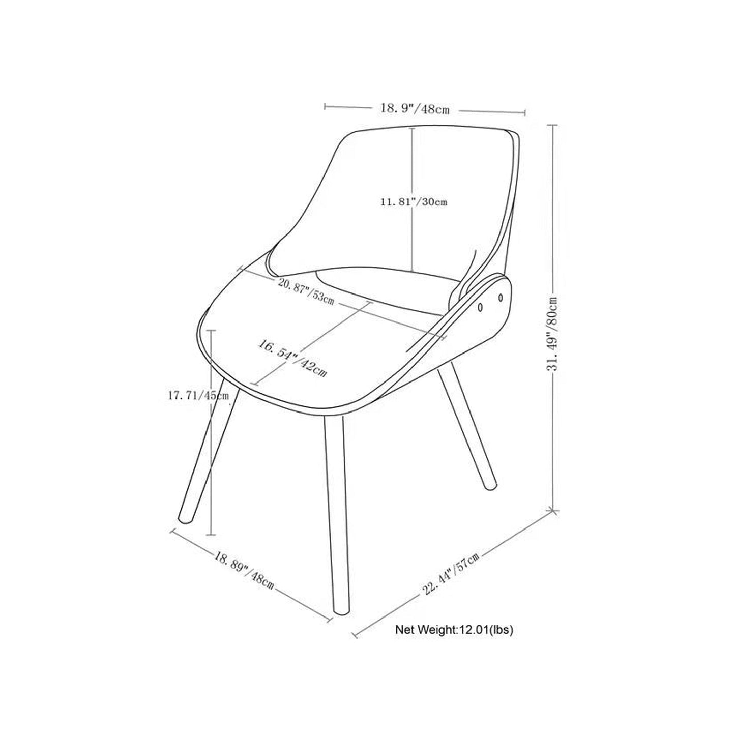 Distressed Black Walnut Distressed Vegan Leather | Malden Bentwood Dining Chair with Wood Back