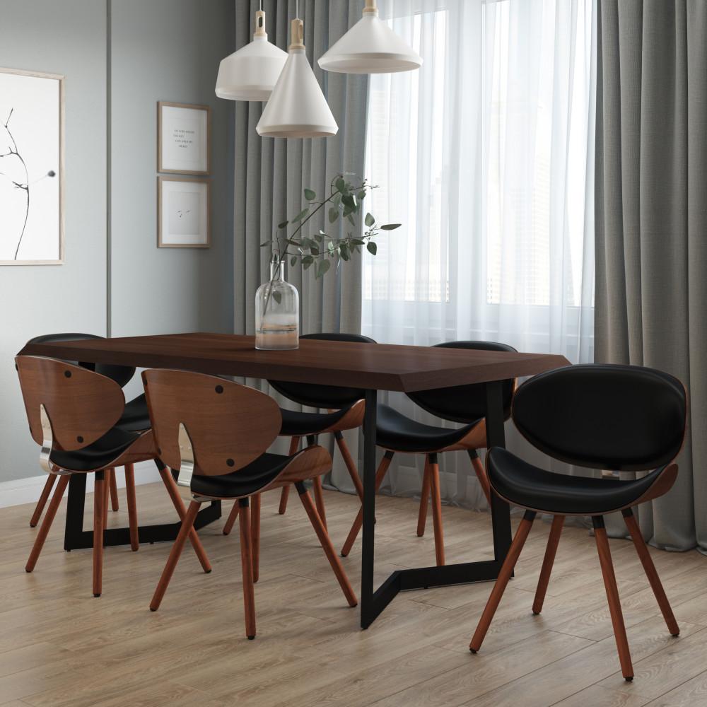 Black Vegan Leather | Marana Dining Chair