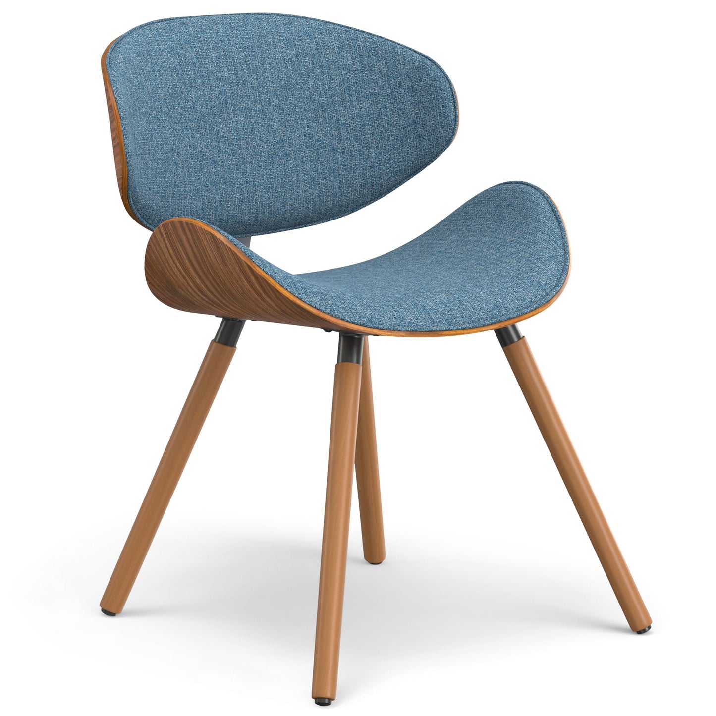 Denim Blue Linen Style Fabric| Marana Dining Chair