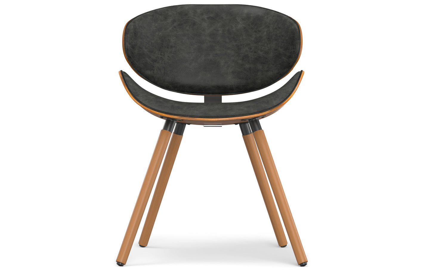 Distressed Slate Grey Distressed Vegan Leather | Marana Dining Chair