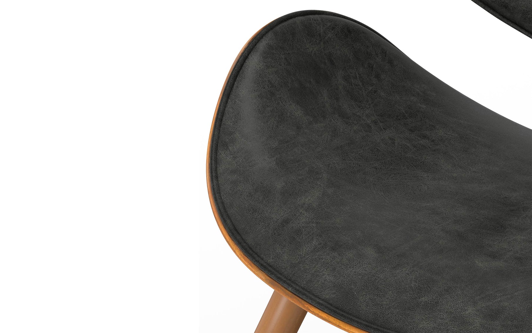 Distressed Slate Grey Distressed Vegan Leather | Marana Dining Chair