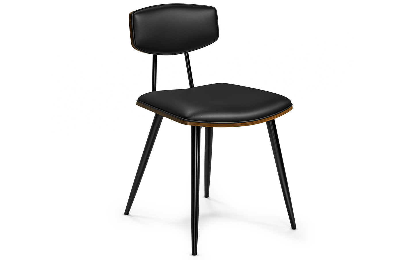 Black Vegan Leather | Mavis Dining Chair ( Set of 2 )