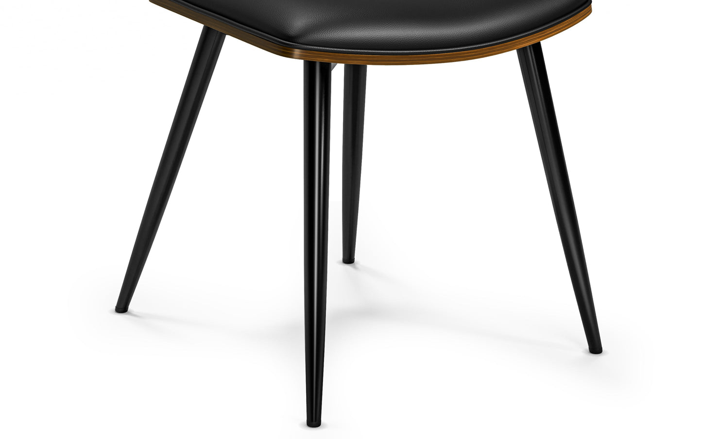 Black Vegan Leather | Mavis Dining Chair ( Set of 2 )