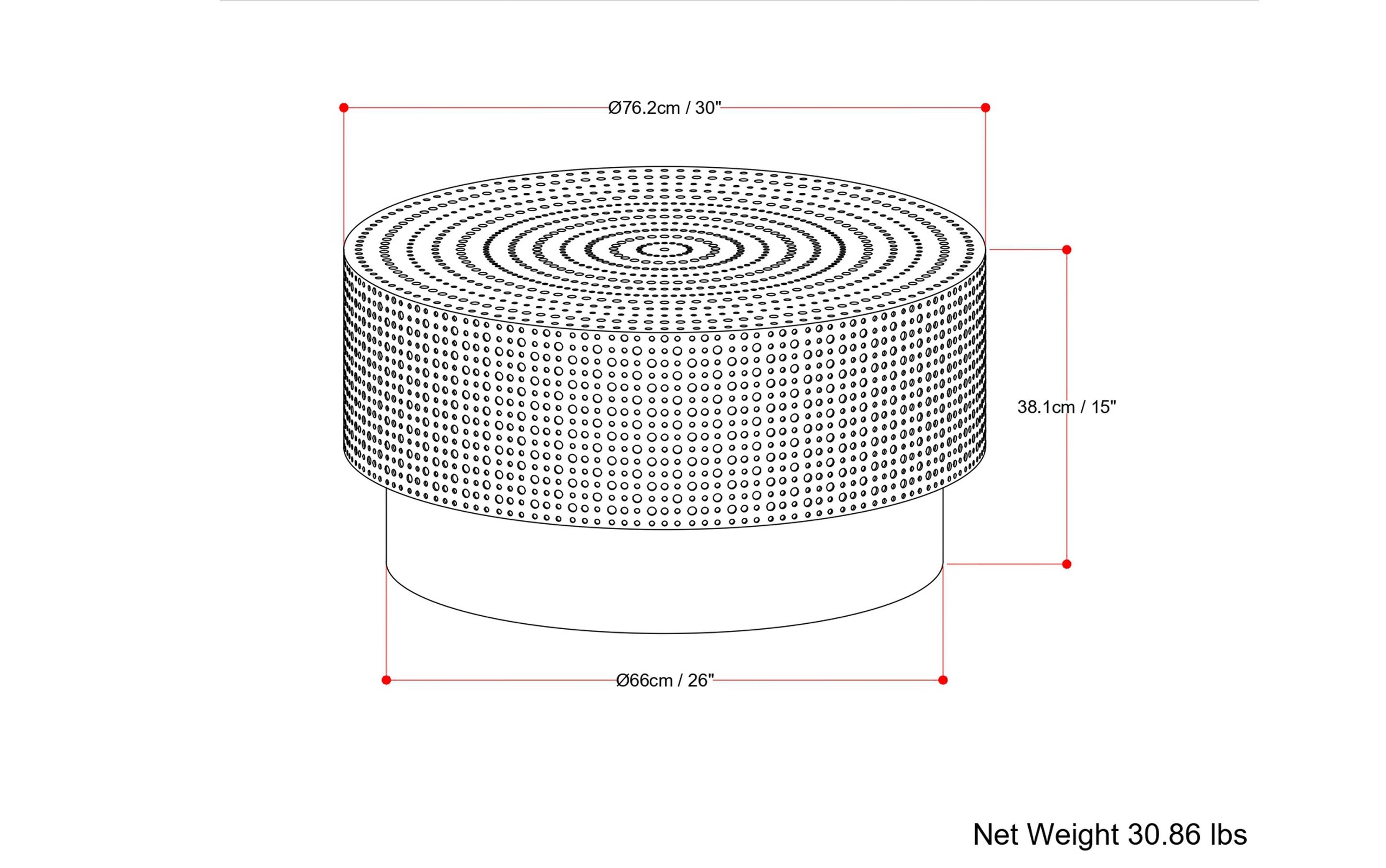 Montrose Metal Coffee Table