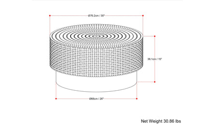 Montrose Metal Coffee Table