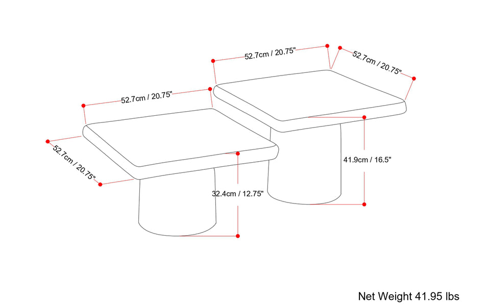 Zachary Coffee Table 2 Piece Set