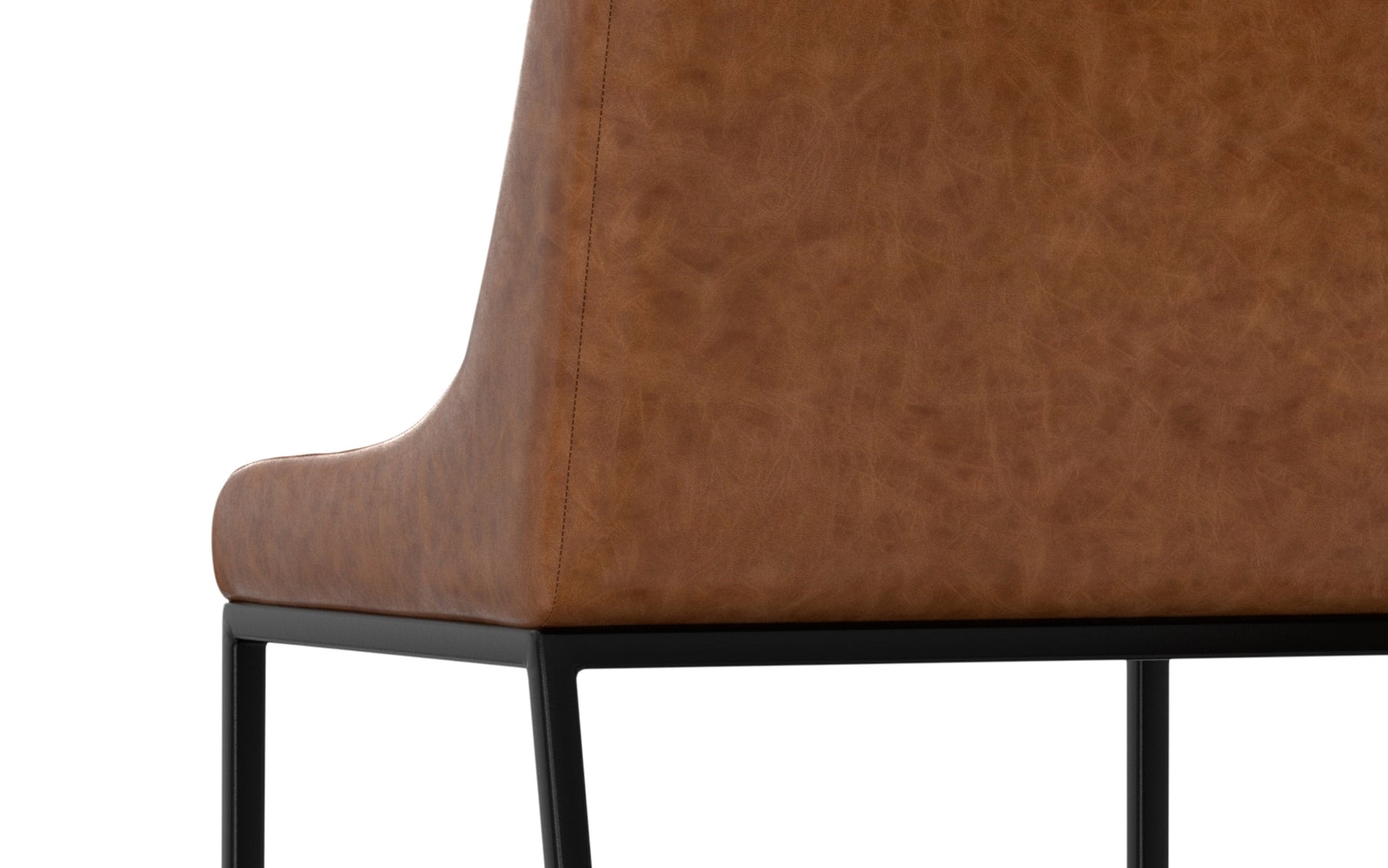 Distressed Tan Distressed Vegan Leather | Melody Dining Chair ( Set of 2 )