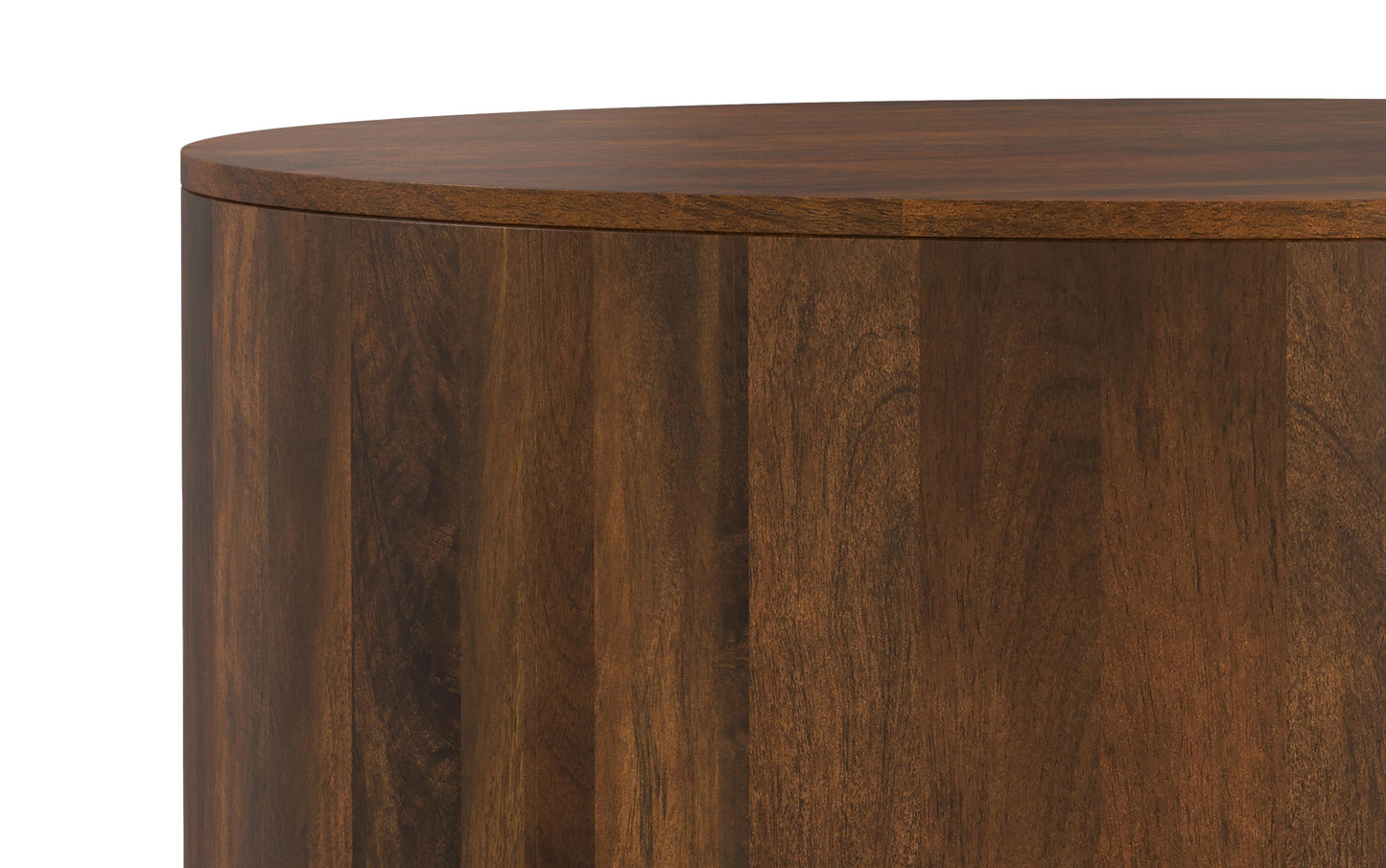 Walnut Brown | Millbury Drum Coffee Table