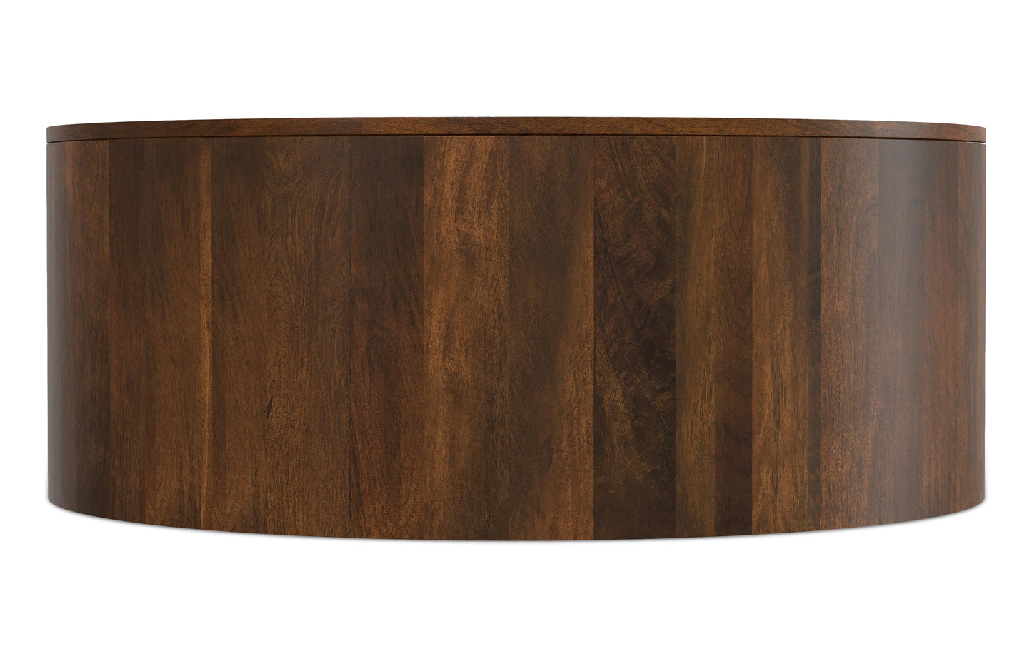 Walnut Brown | Millbury Drum Coffee Table