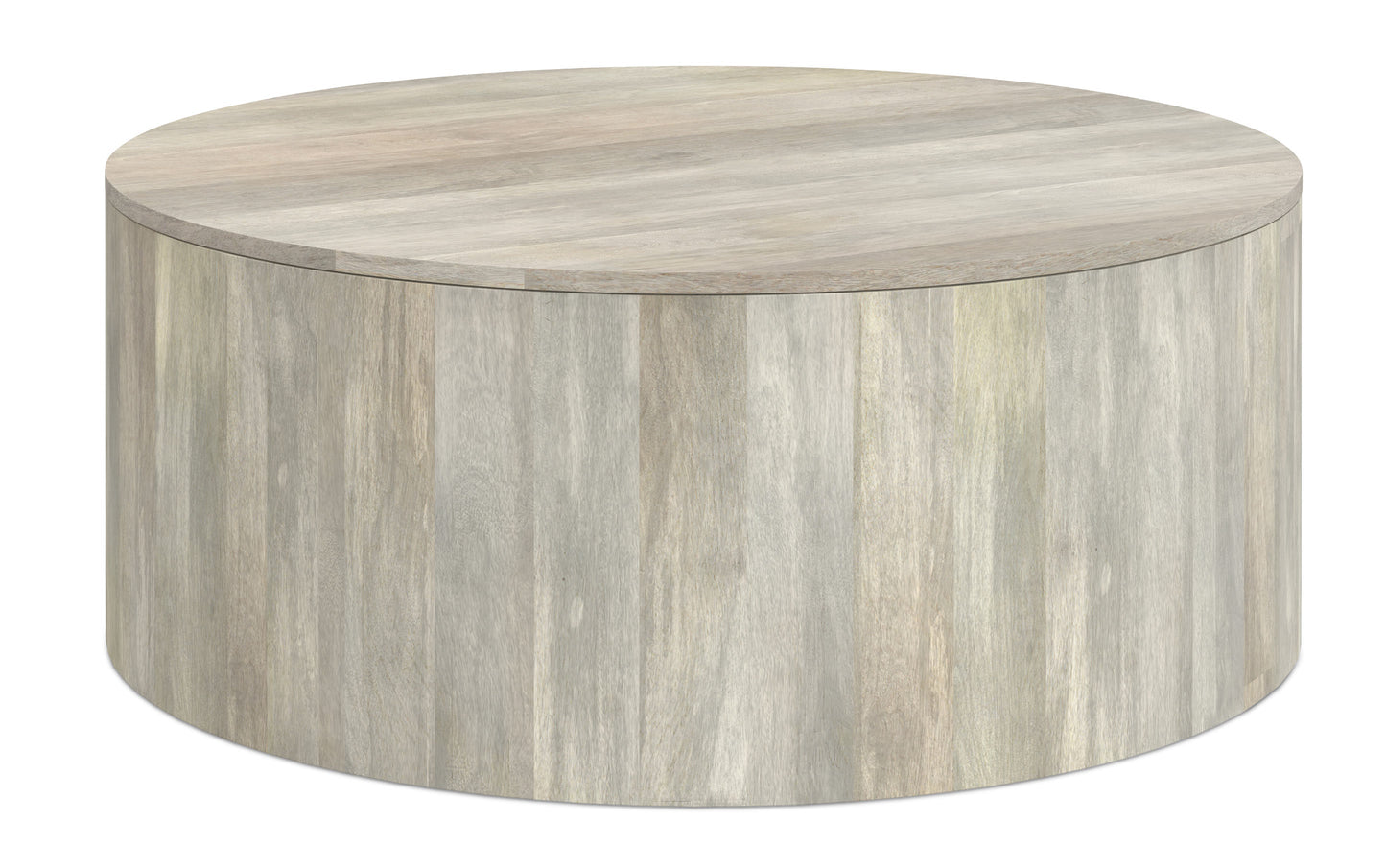 White Wash | Millbury Drum Coffee Table