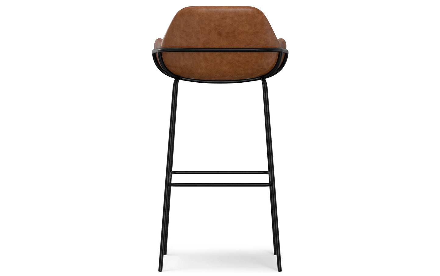 Distressed Tan Distressed Vegan Leather | Mira Bar Stool