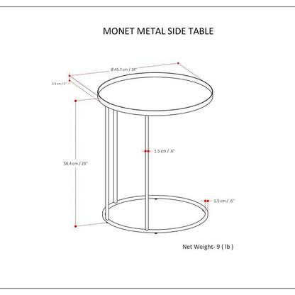 Monet Metal Side Table