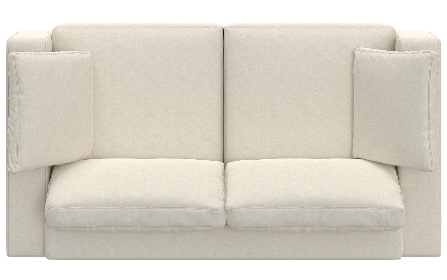 Cream Performance Fabric | Charlie 78 inch Deep Seater Sofa