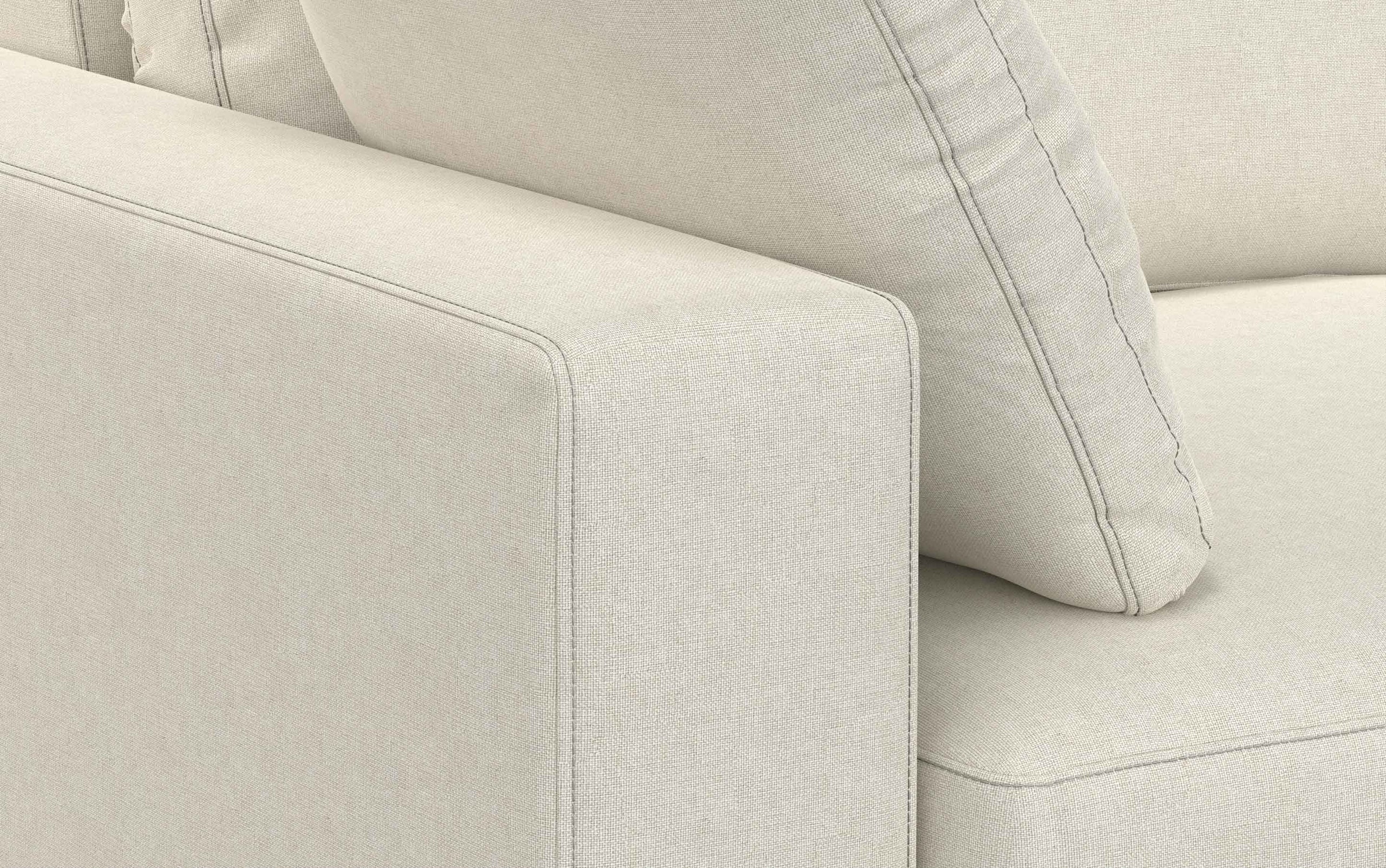 Cream Performance Fabric | Charlie 78 inch Deep Seater Sofa