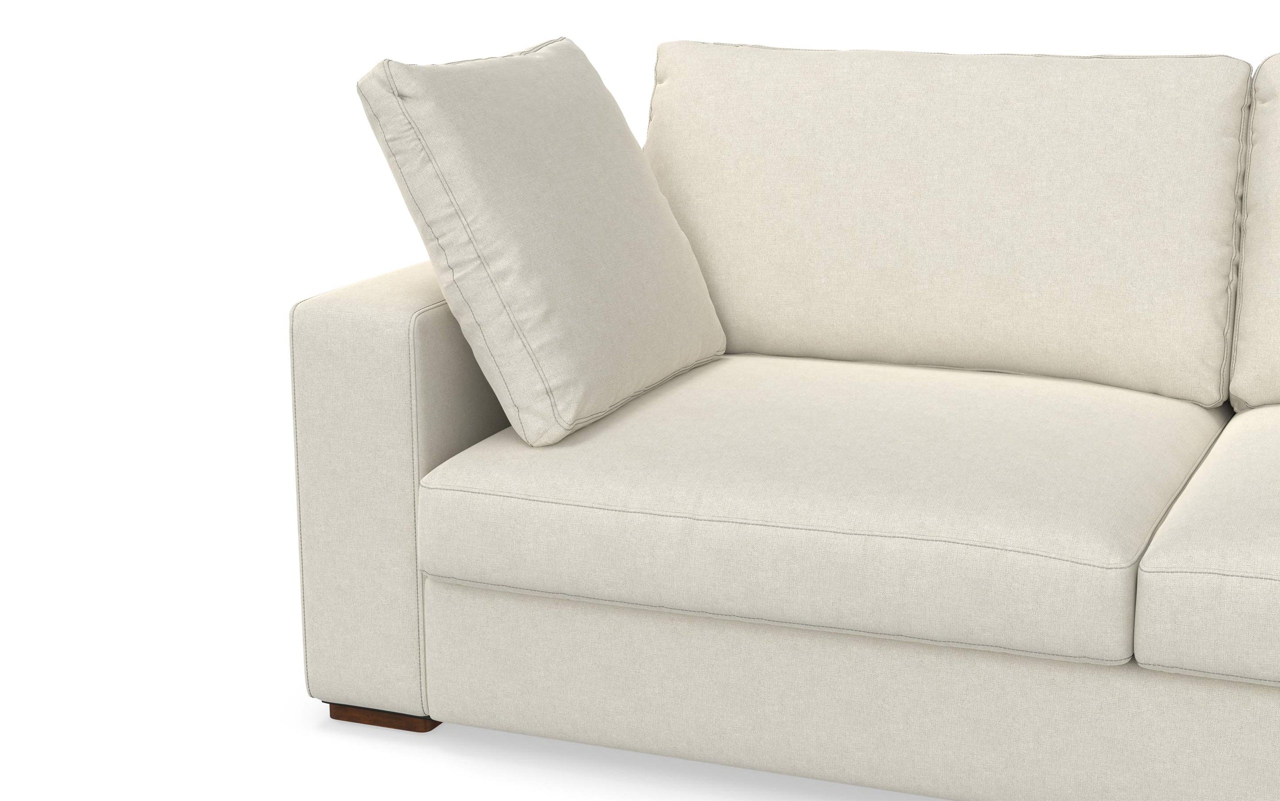 Cream Performance Fabric | Charlie 78 inch Deep Seater Sofa