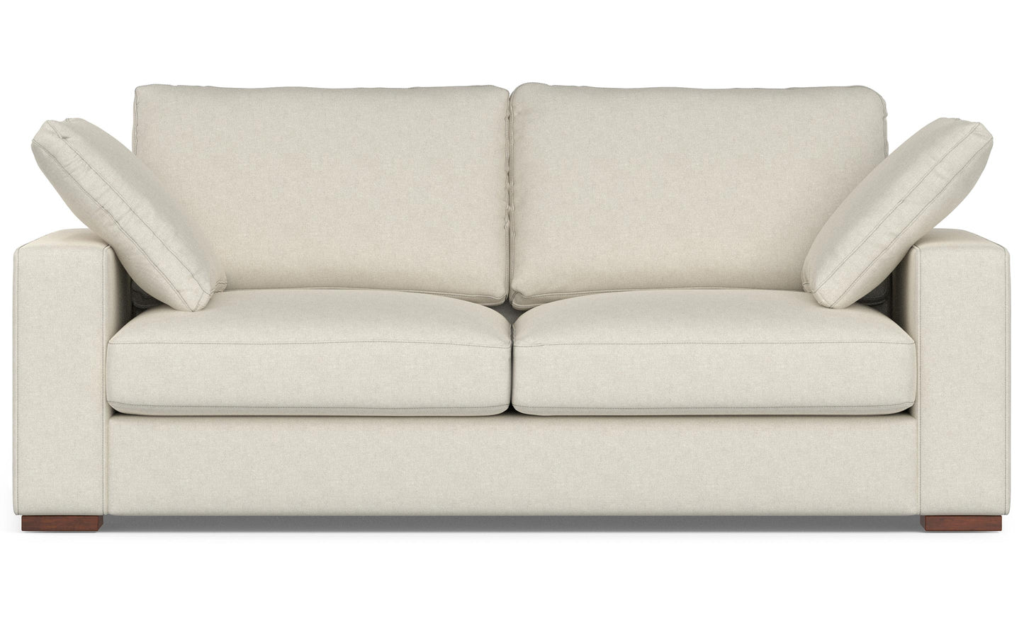 Cream Performance Fabric | Charlie 78 inch Deep Seater Sofa