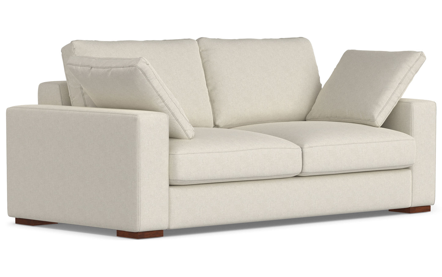 Cream Performance Fabric | Charlie 78 inch Deep Seater Sofa