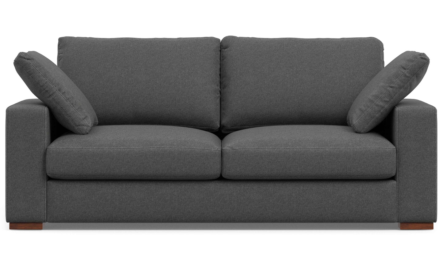 Pebble Grey Performance Fabric | Charlie 78 inch Deep Seater Sofa