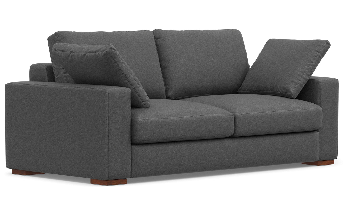 Pebble Grey Performance Fabric | Charlie 78 inch Deep Seater Sofa