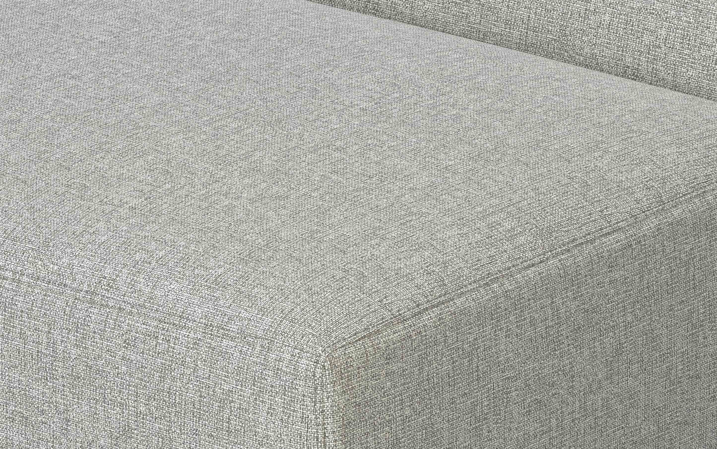 Pale Grey Performance Fabric | Rex Center Module in Performance Fabric