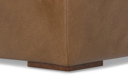 Caramel Brown Genuine Leather | Rex Corner Module in Genuine Leather