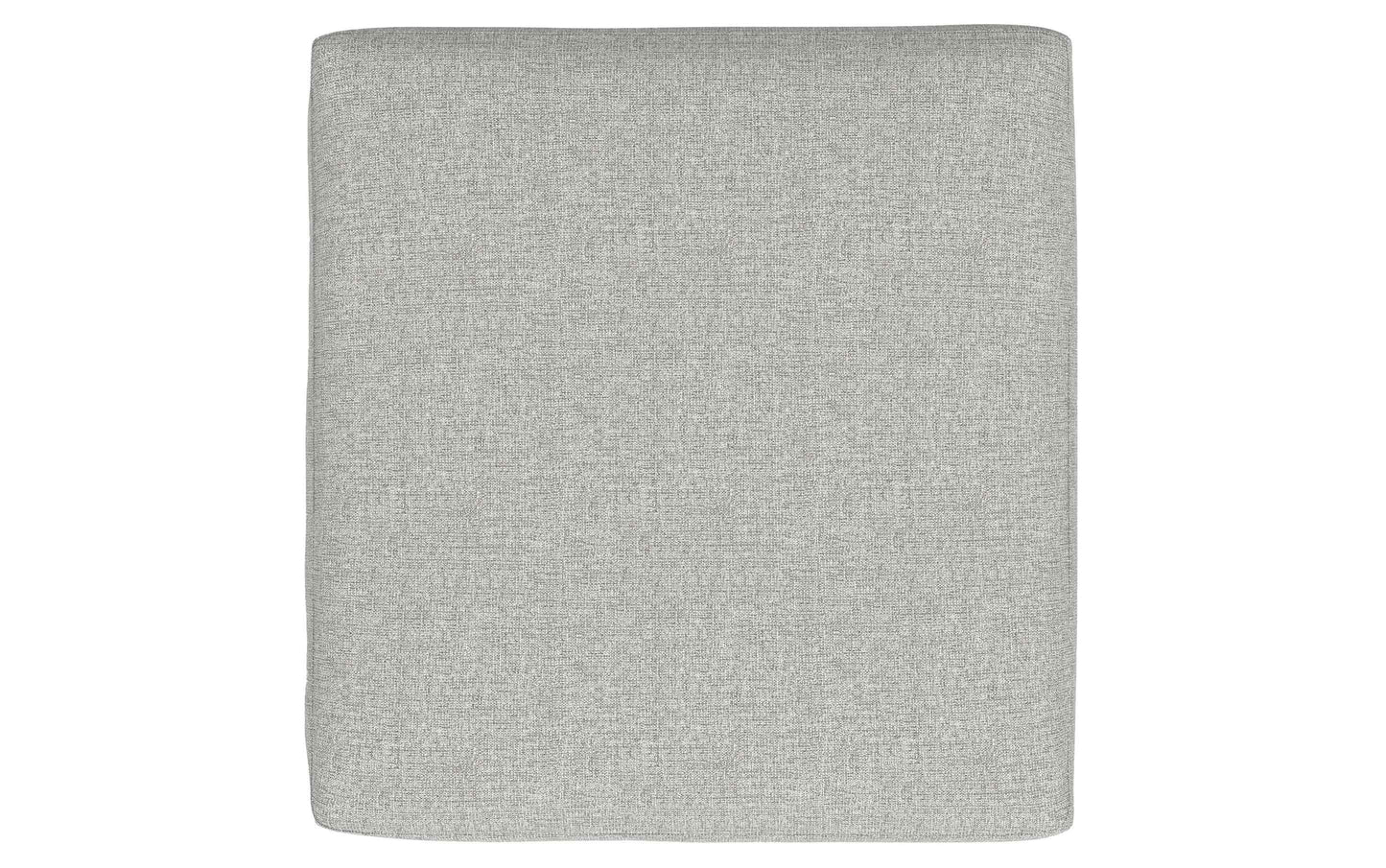 Pale Grey Performance Grey | Rex Ottoman in Performance Fabric