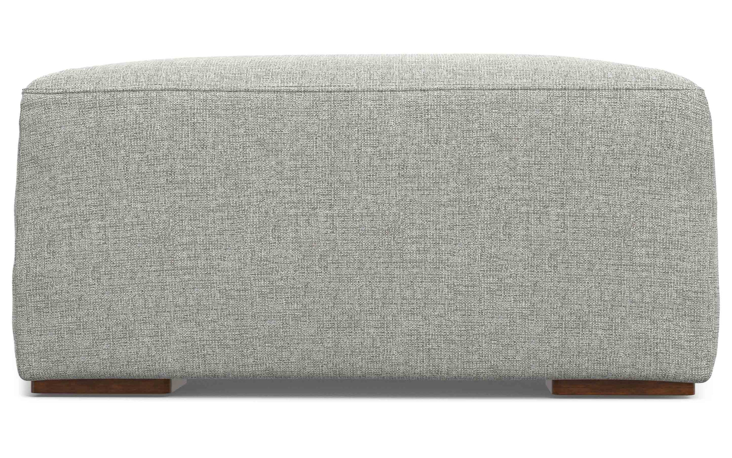 Pale Grey Performance Grey | Rex Ottoman in Performance Fabric