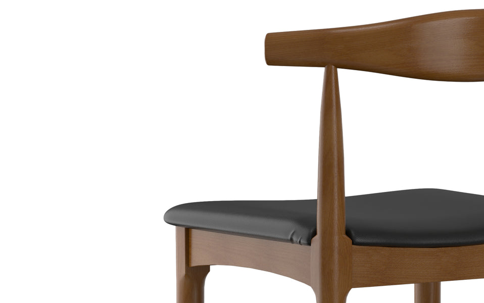 Black Vegan Leather | Molly Dining Chair (Set of 2)