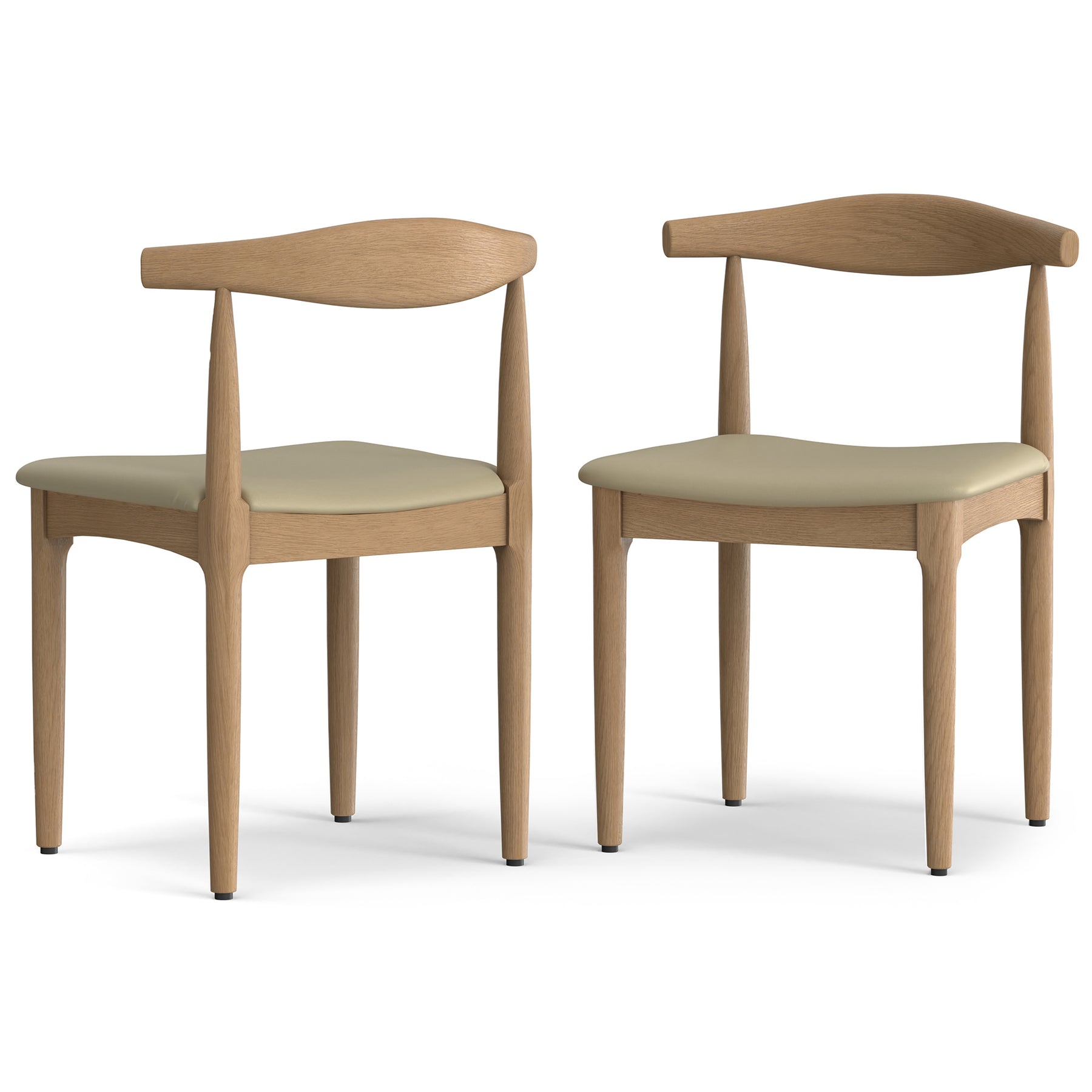 Cream Vegan Leather | Molly Dining Chair (Set of 2)